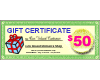 (image for) Gift Certificate $ 50.00 - Click Image to Close