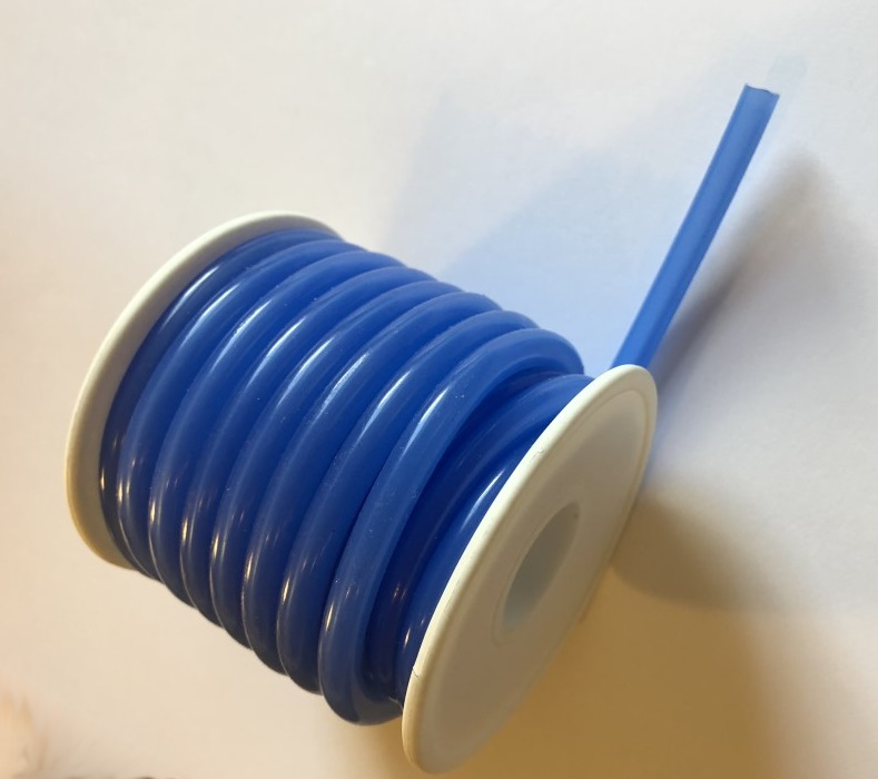 Medium Silicone Fuel/ Water Line 16 Foot Roll- Blue